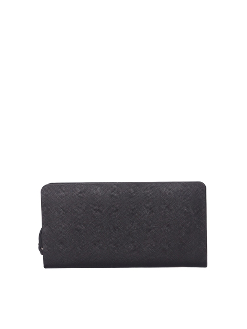 

Juntos Women Black PU Zip Around Wallet
