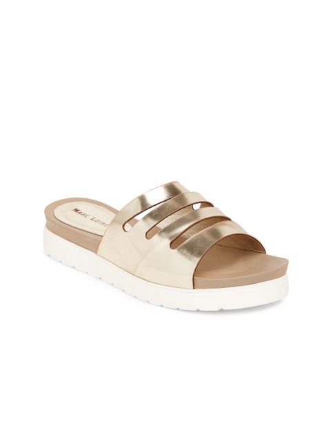 

Marc Loire Women Gold Solid Flats