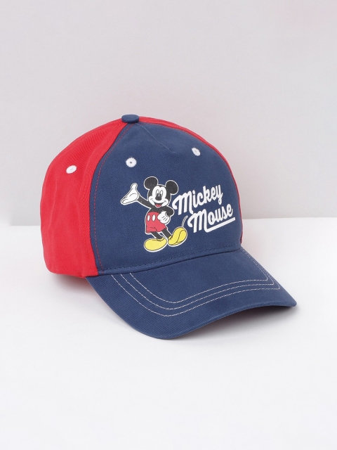 

max Boys Blue & Red Printed Baseball Cap