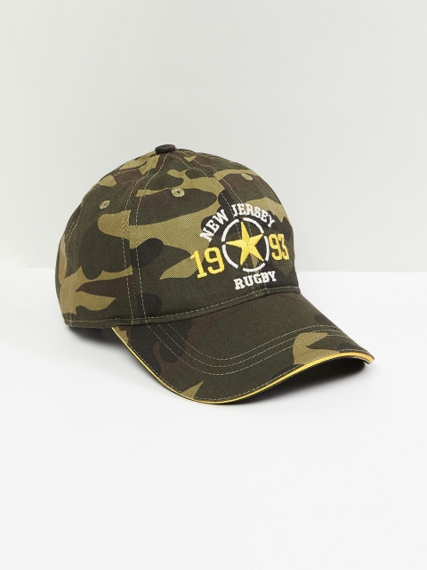 

max Boys Green Printed Baseball Cap