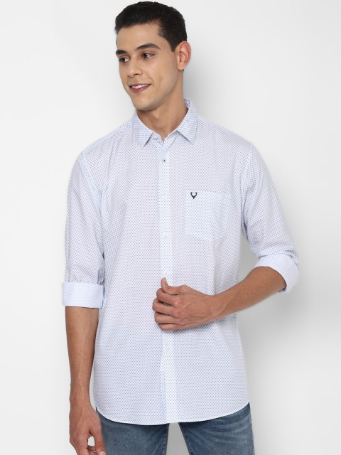 

Allen Solly Men Blue Slim Fit Opaque Printed Casual Shirt