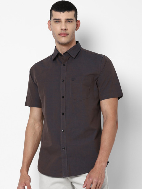 

Allen Solly Men Brown Slim Fit Opaque Casual Shirt