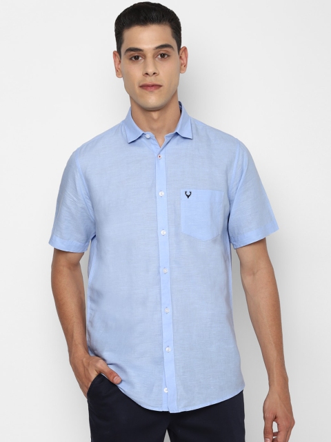 

Allen Solly Men Blue Slim Fit Opaque Casual Shirt