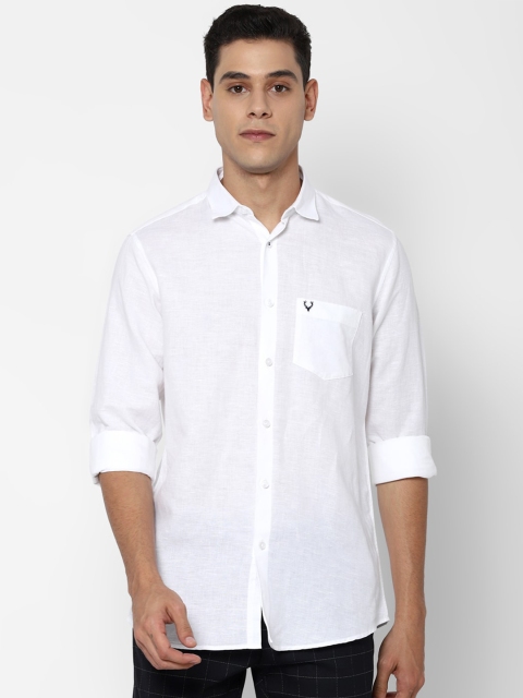 

Allen Solly Men White Slim Fit Opaque Casual Shirt