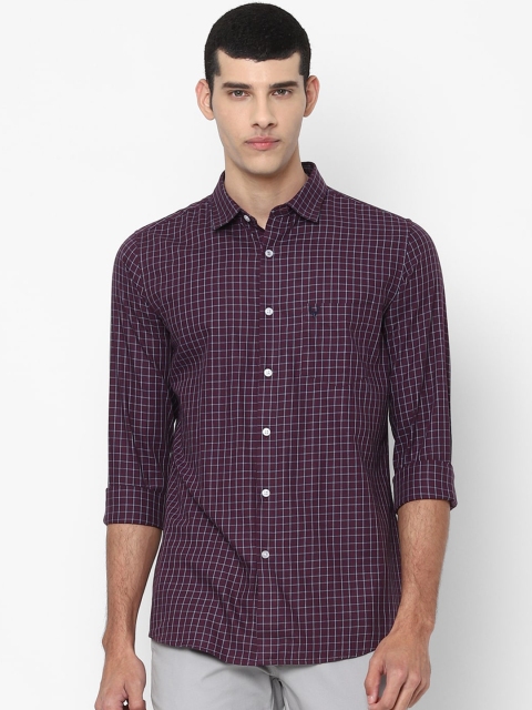 

Allen Solly Men Purple Slim Fit Checked Casual Shirt