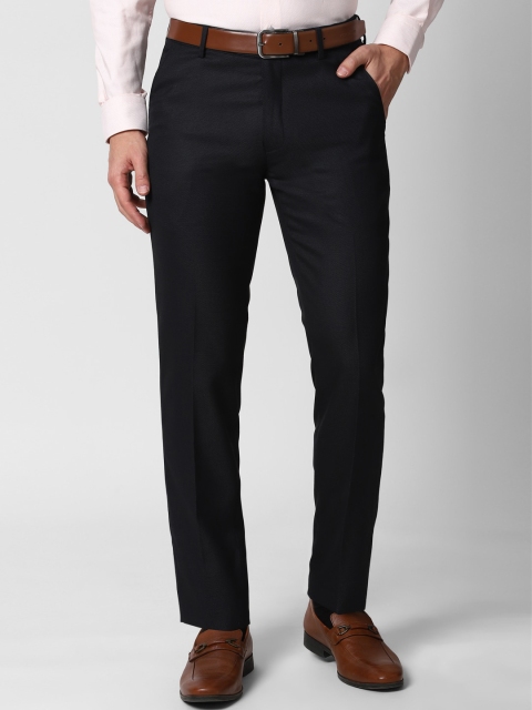 

Peter England Men Navy Blue Slim Fit Formal Trousers