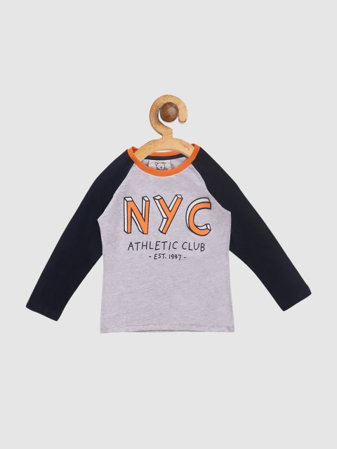 

Lazy Shark Boys Grey Printed T-shirt