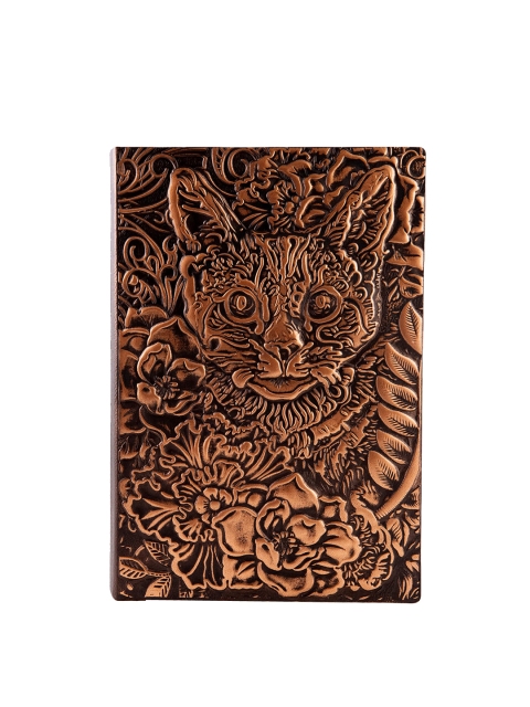 

BANGE Unisex Red & Gold-Toned Handcrafted Leather Journal