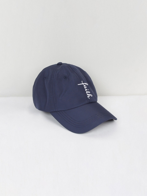 

max Women Navy Blue Printed Baseball Cap