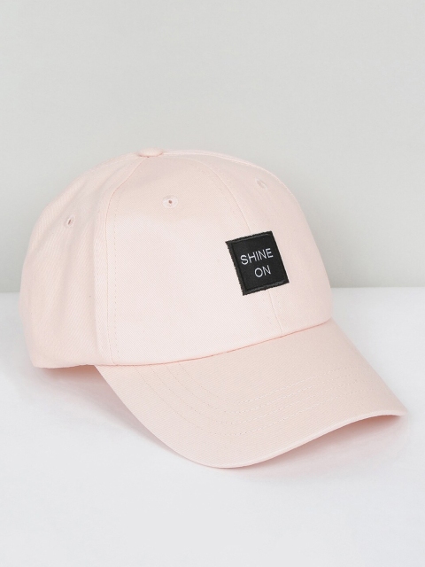 

max Women Pink & Black Printed Baseball Cap