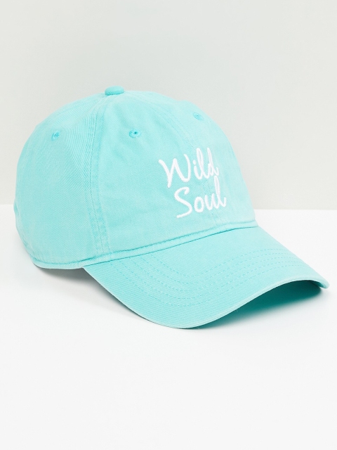 

max Women Blue & White Printed Baseball Cap