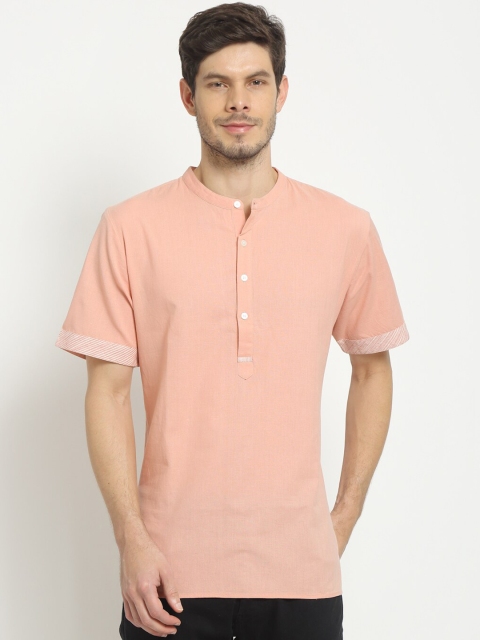 

Ekmatra Men Pink Opaque Casual Shirt