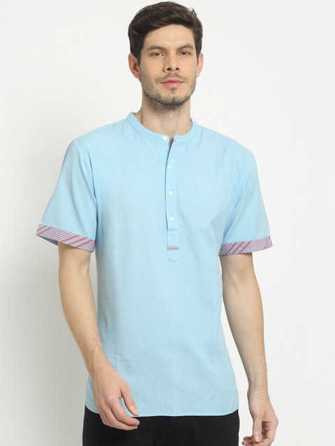 

Ekmatra Men Blue Pure Cotton Kurta