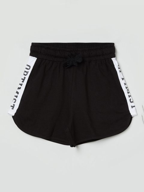 

max Girls Black Sports Shorts