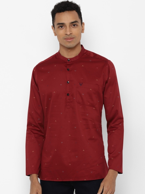 

Allen Solly Men Maroon Slim Fit Opaque Printed Casual Shirt