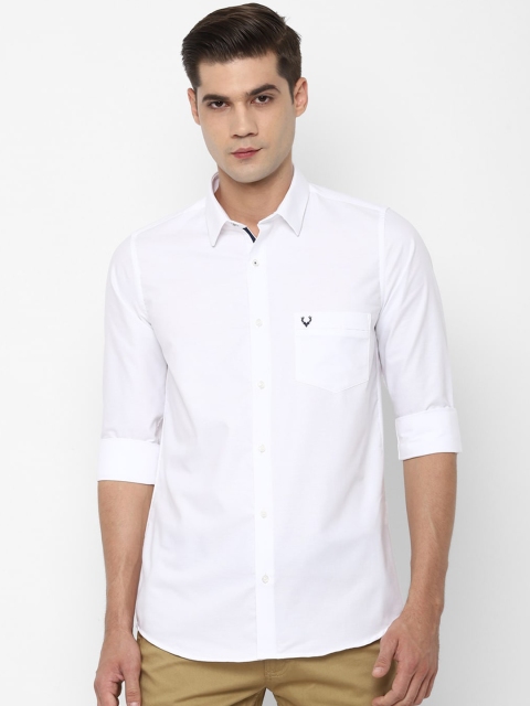 

Allen Solly Men White Slim Fit Opaque Casual Shirt