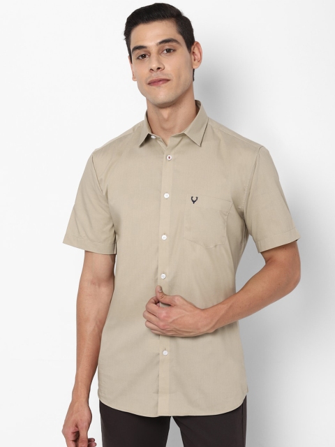 

Allen Solly Men Khaki Slim Fit Opaque Casual Shirt