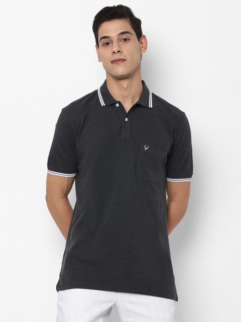 

Allen Solly Men Grey Polo Collar T-shirt