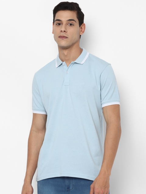 

Allen Solly Men Blue Polo Collar Applique T-shirt