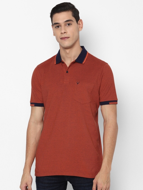 

Allen Solly Men Brown Polo Collar T-shirt