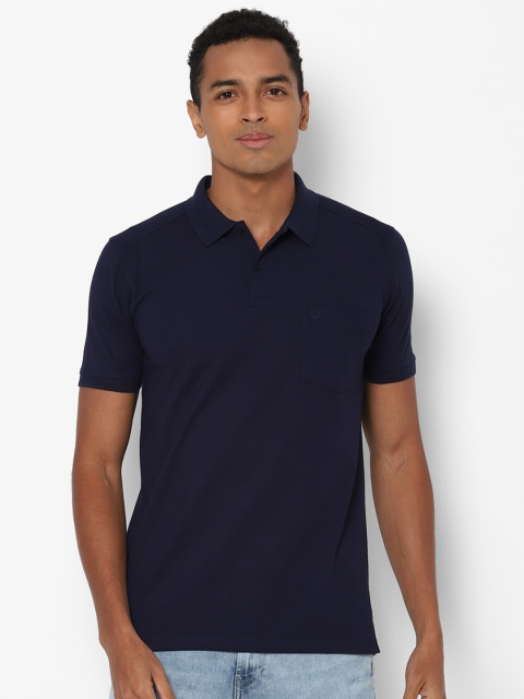 

Allen Solly Men Navy Blue Polo Collar T-shirt