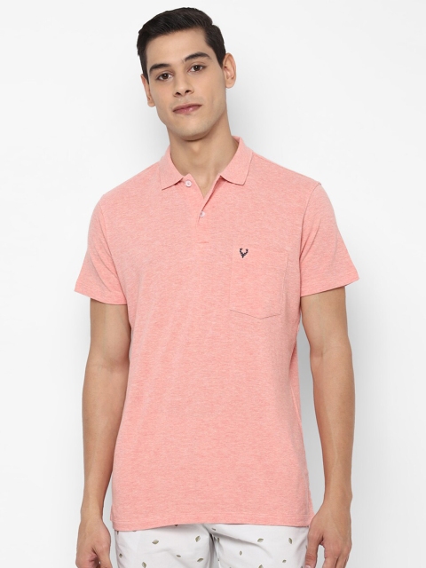 

Allen Solly Men Peach Polo Collar T-shirt