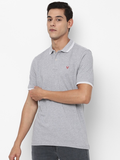 

Allen Solly Men Grey Polo Collar T-shirt