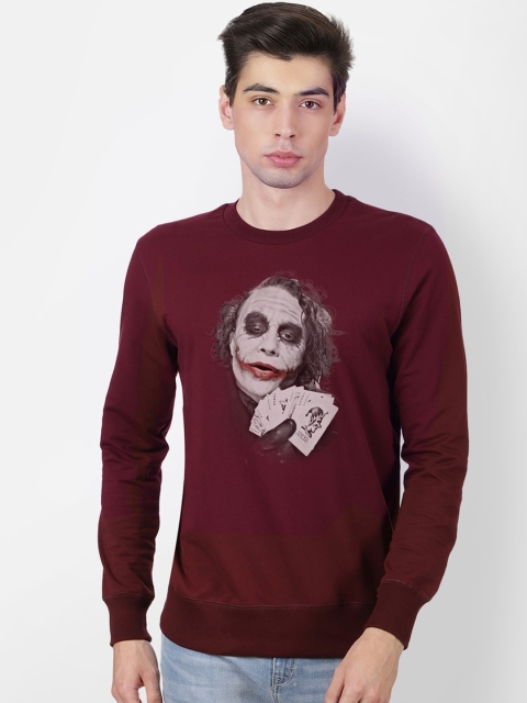 

Free Authority Men Maroon Joker Printed Sweatshirt
