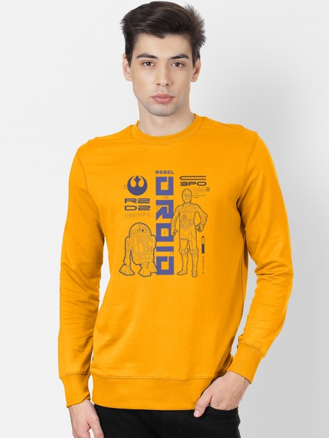 

Free Authority Men Yellow Printed Sweatshirt