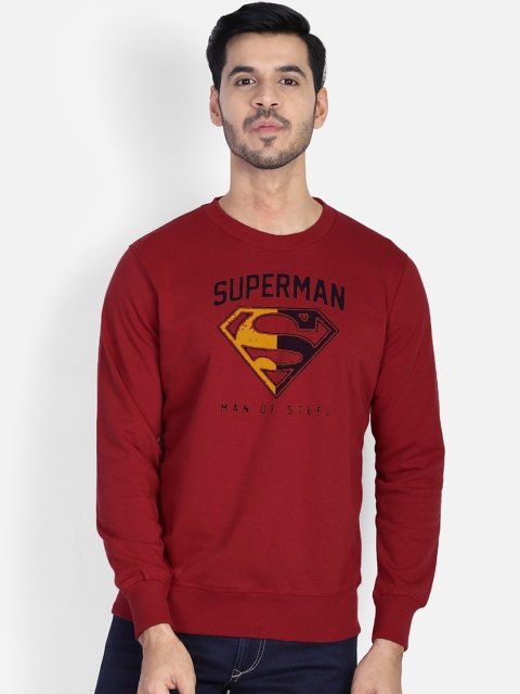 

Free Authority Men Red Printed Sweatshirt