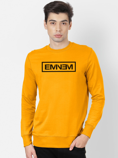 

Free Authority Men Yellow Eminem Printed Sweatshirt