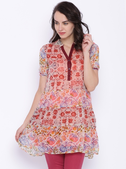 

MOHR by Priyadarshini Rao Women Multicoloured Printed Top, Multi