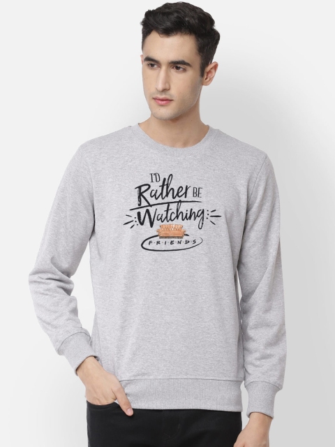 

Free Authority Men Grey Friends Printed Sweatshirt