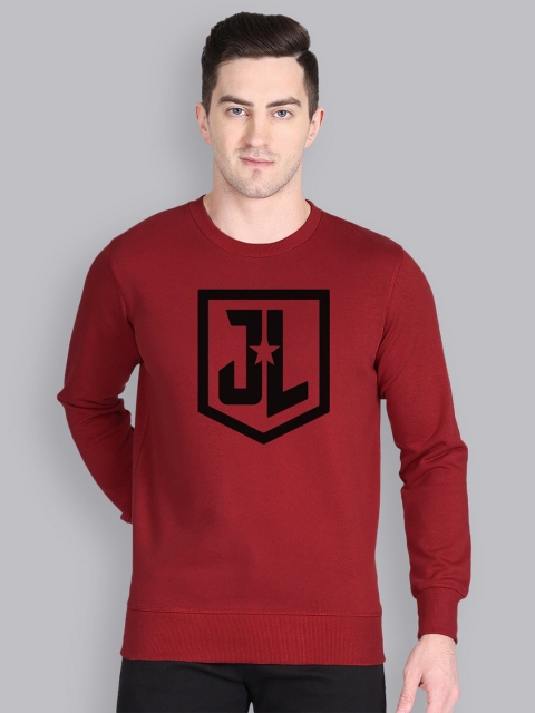 

Free Authority Men Red Justice League Printed Sweatshirt