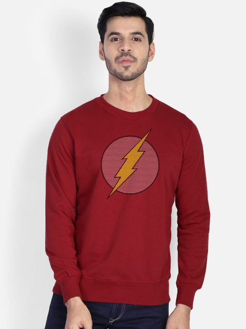 

Free Authority Men Red Printed Sweatshirt