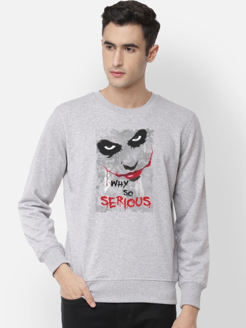 

Free Authority Men Grey Printed Round Neck Sweatshirt