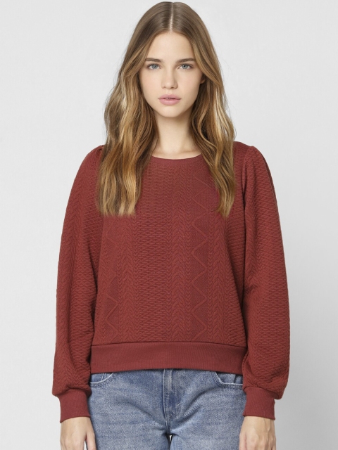 

ONLY Women Red Sweatshirt