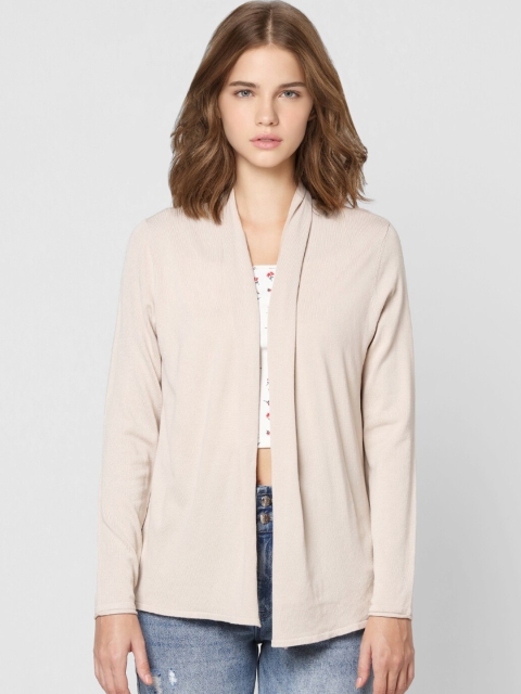 

ONLY Women Beige Front-Open