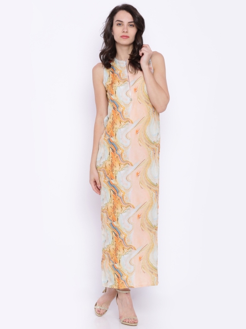 

MOHR by Kiran Uttam Ghosh Women Multicoloured Printed Maxi Dress, Multi