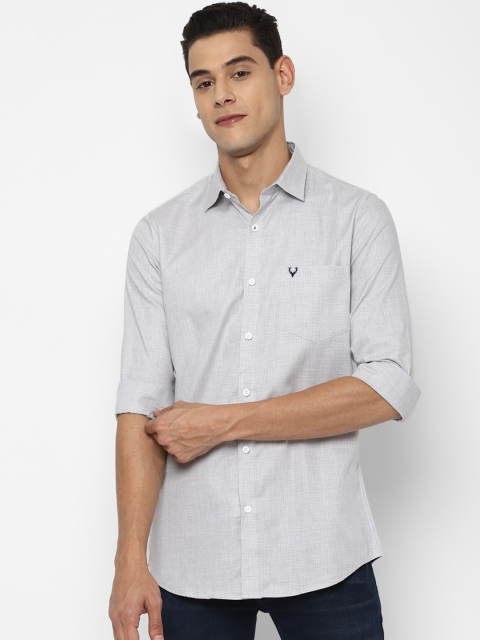 

Allen Solly Men Grey Slim Fit Opaque Casual Shirt