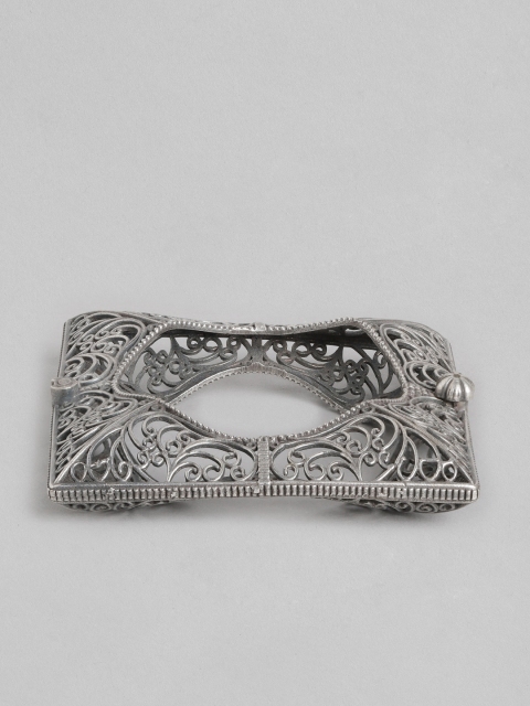 

DIVA WALK Women Silver-Toned Handcrafted Silver-Plated Bangle-Style Bracelet