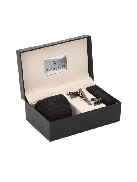 

Van Heusen Men Microfibre Accessory Gift Set, Black