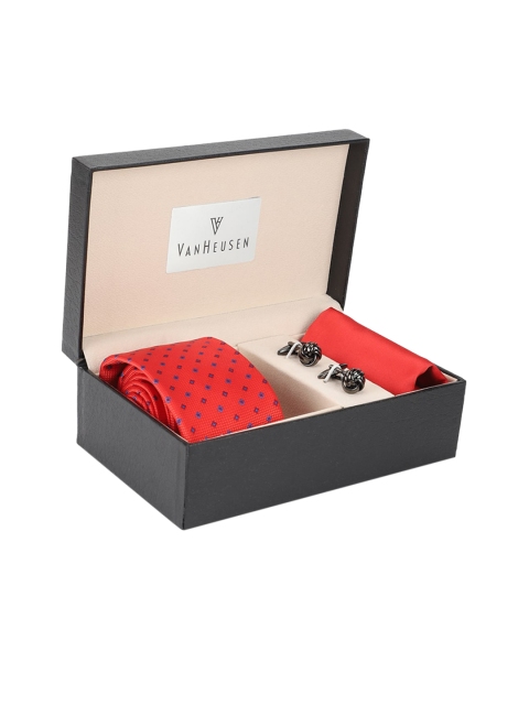 

Van Heusen Men Red Printed Accessory Gift Set
