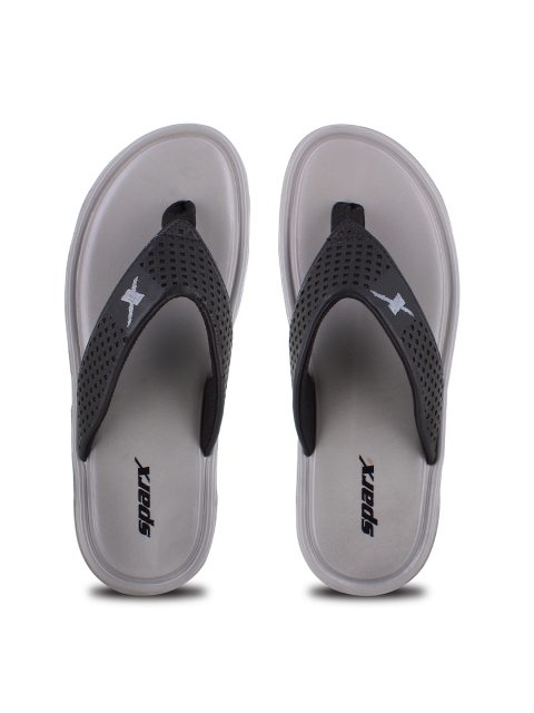 

Sparx Men Black & Grey Rubber Thong Flip-Flops