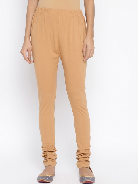 

Fabindia Women Beige Solid Mid Rise Churidar