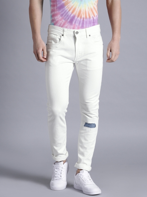 

Kook N Keech Men White Regular Fit Mid-Rise Jeans