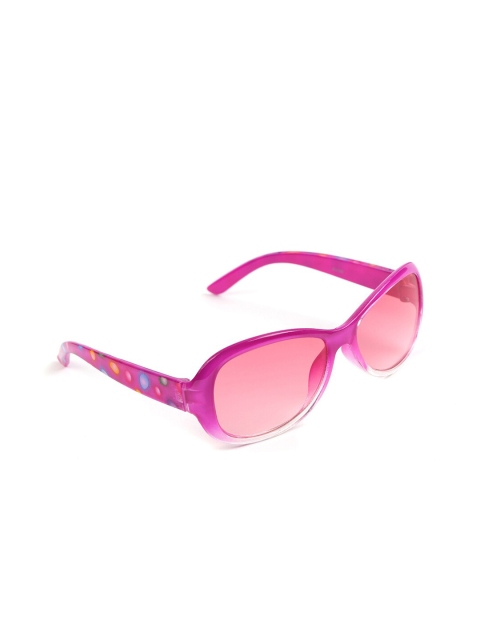 

DukieKooky Girls Pink Lens & Pink Oval Sunglasses with UV Protected Lens