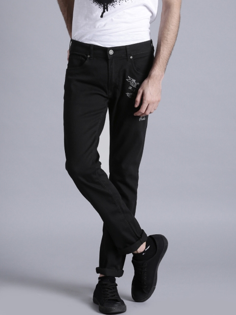 

Kook N Keech Men Black Regular Fit Mid-Rise Jeans