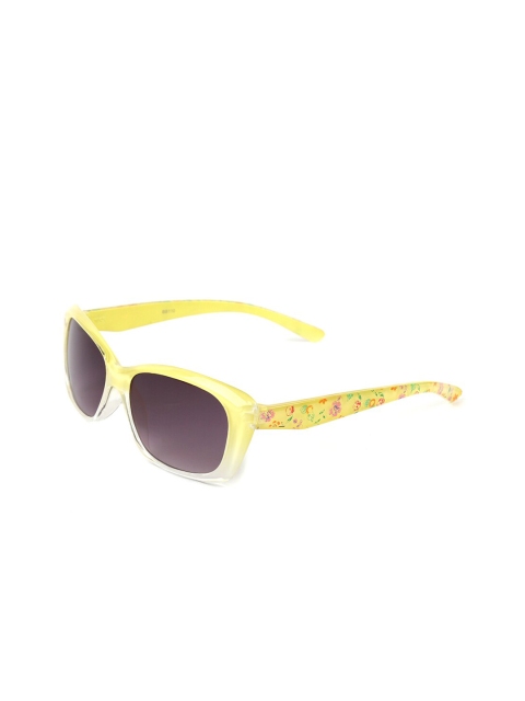 

DukieKooky Girls Black Lens & Yellow Rectangle Sunglasses with UV Protected Lens 900831