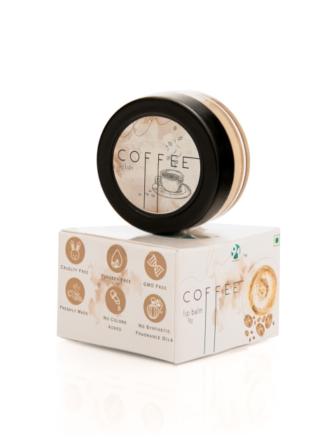 

91AYURVEDA Coffee Lip Balm - Ghee Based, Coffee brown